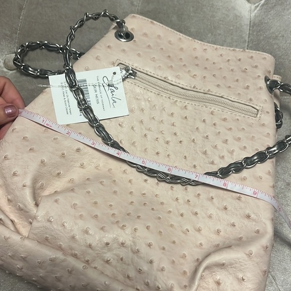 Laila bag with chain handles, zipper pocket, new - Picture 9 of 10